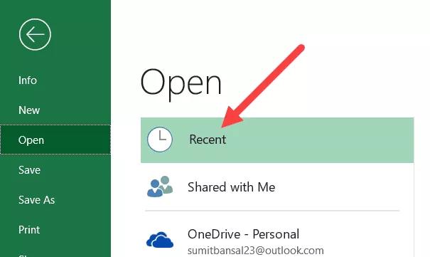 Hướng dẫn chi tiết các cách khôi phục tệp Excel chưa được lưu 